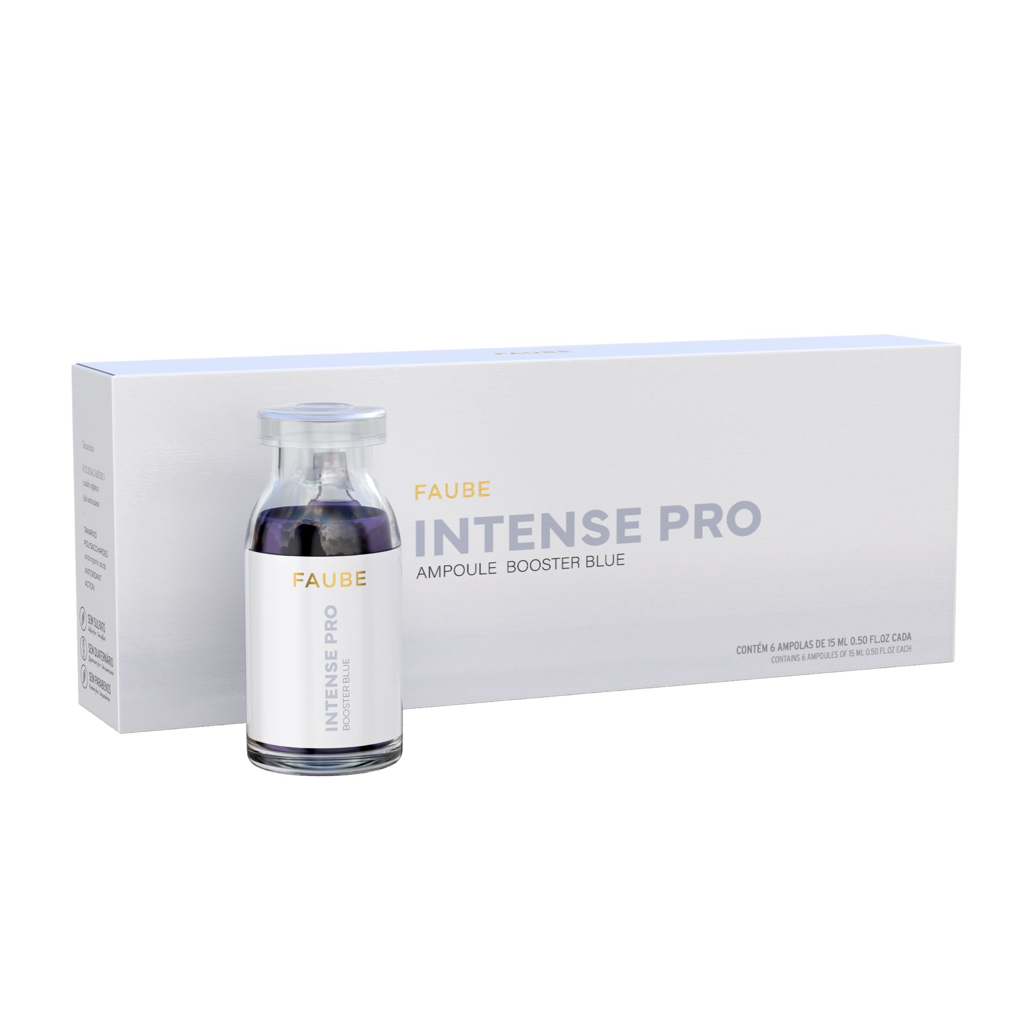 FAUBE PROFESSIONAL Intense Pro Booster plaukų spalvos atnaujinimą suteikiants ampuliu rinkinys
