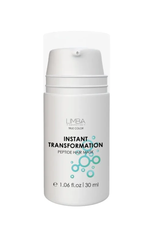 LIMBA COSMETICS Instant Transformation Peptide Express Hair Repair Mask peptidai plaukams, plaukus atstatanti kaukė, 30ml