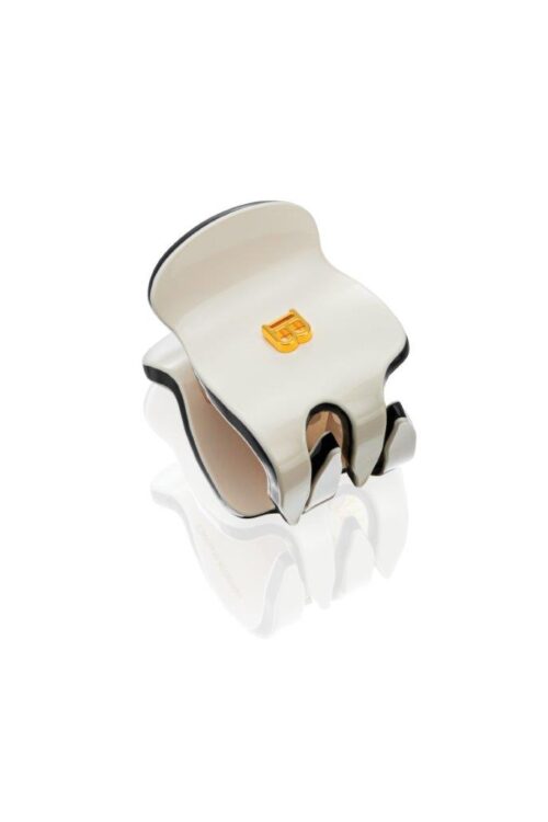 BALMAIN HAIR XS White/Black plaukų segtukas
