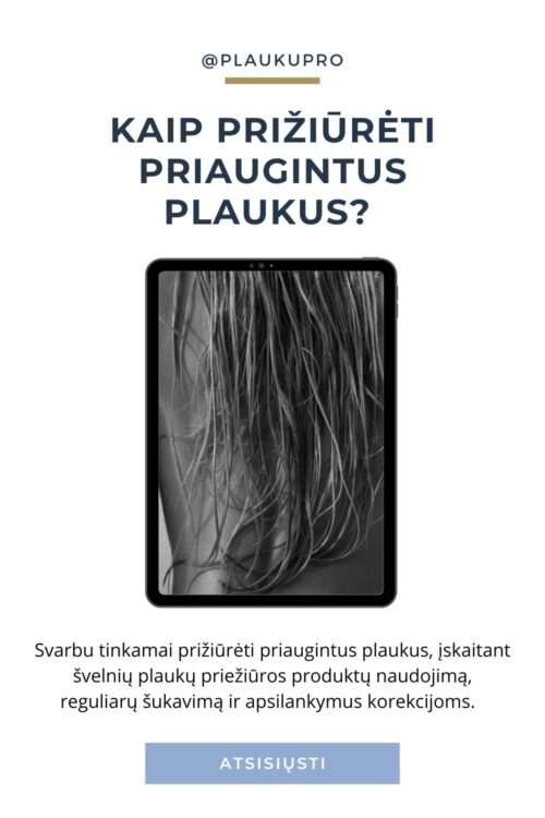 Kaip prižiūrėti priaugintus plaukus?